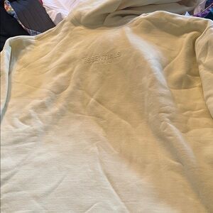 Essentials Men's Beige Crewneck Sweater